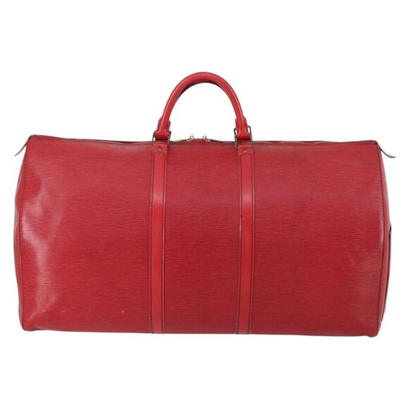 LOUIS VUITTON Epi Keepall 60 Boston Bag Red M42947 LV Auth 148138 - Picture 14 of 16